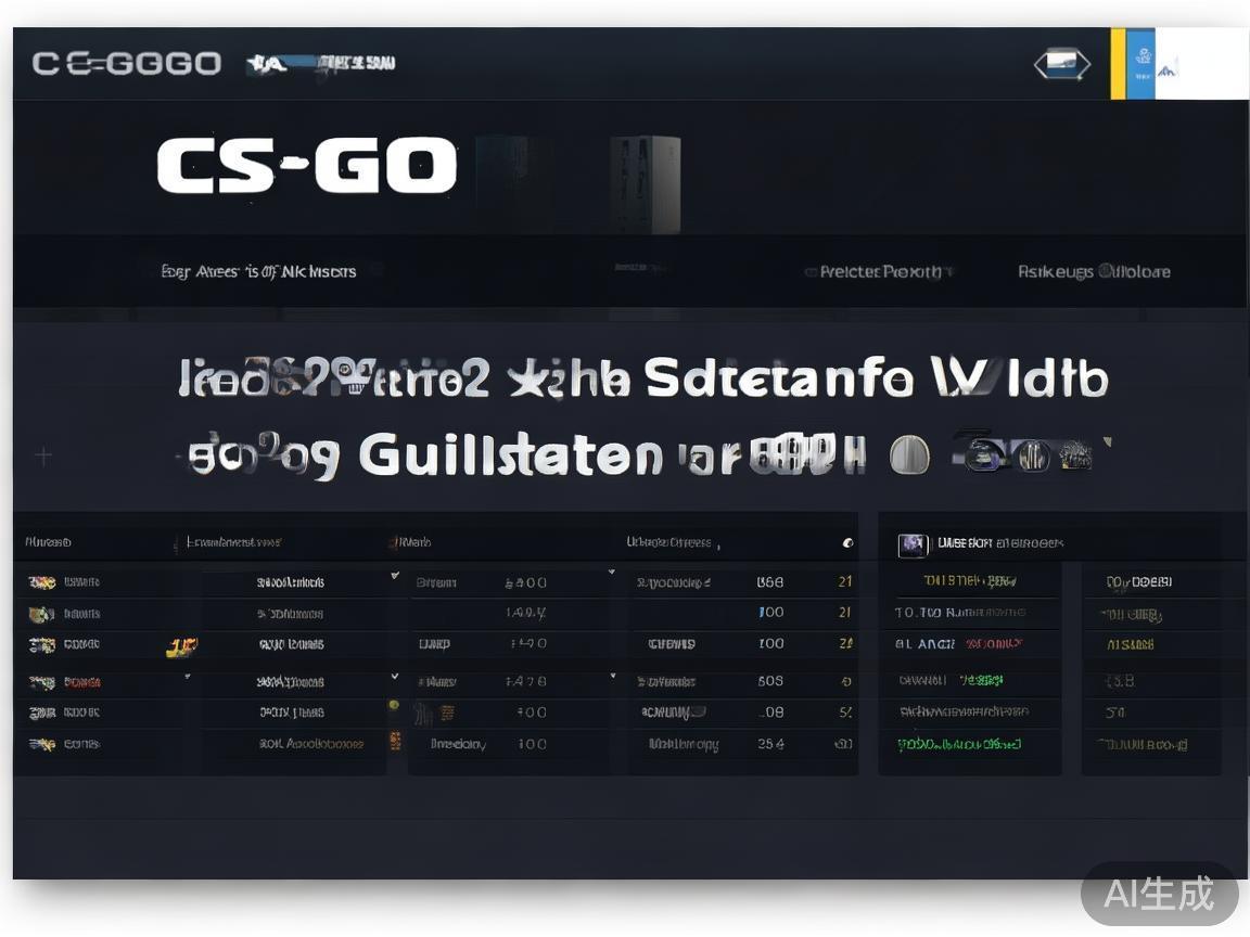 一个专业的CS竞猜页面必须拥有清晰且无冗余的界面布